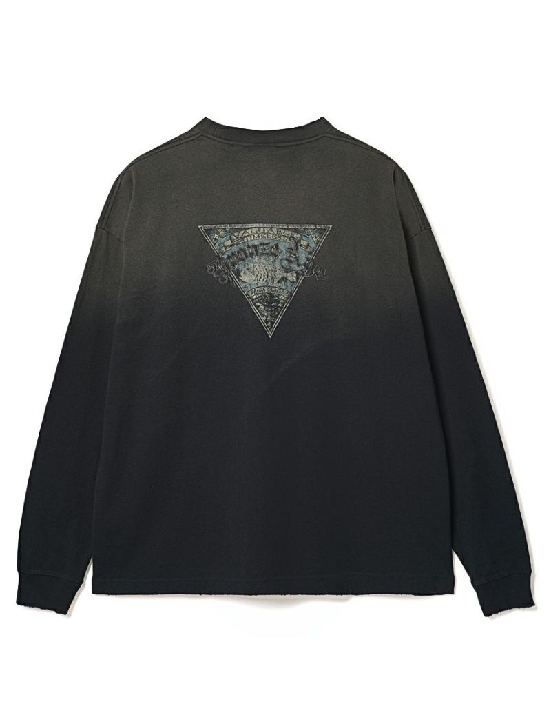 STONE  ブリーチ加工 タイダイ ロンT スウェット L 希少 ストーンヘンジL/STシャツ｜STONEHENGE L/S TEE｜Gramicci